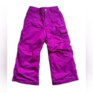 Columbia Kids' starchaser peak waterproof snow pant berry purple size xxs 4/5